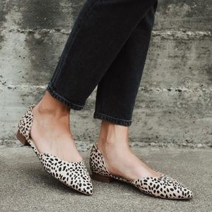 NEW Lulu's Leopard Suede D'Orsay Flats